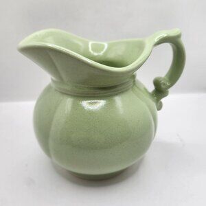 Vintage Green Pitcher Made by Fioriware Art Pottery
